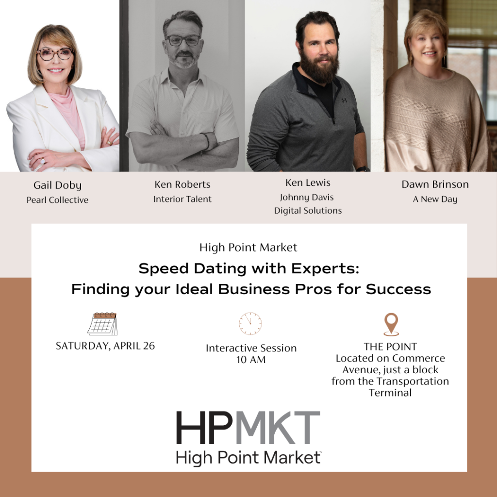 Speed Dating with Experts: Finding your Ideal Business Pros for Success (High Point Market) Image